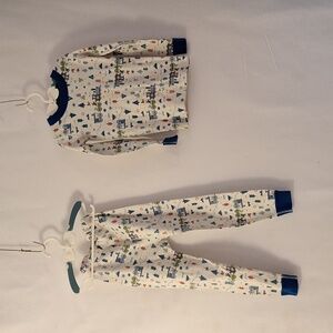 Hanna Andersson Winter train Reindeer Pajama PJ 5 110 CM boy Holiday